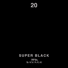 VENTA: Savage Fondo de Papel CHICO NEGRO SUPER BLACK #20