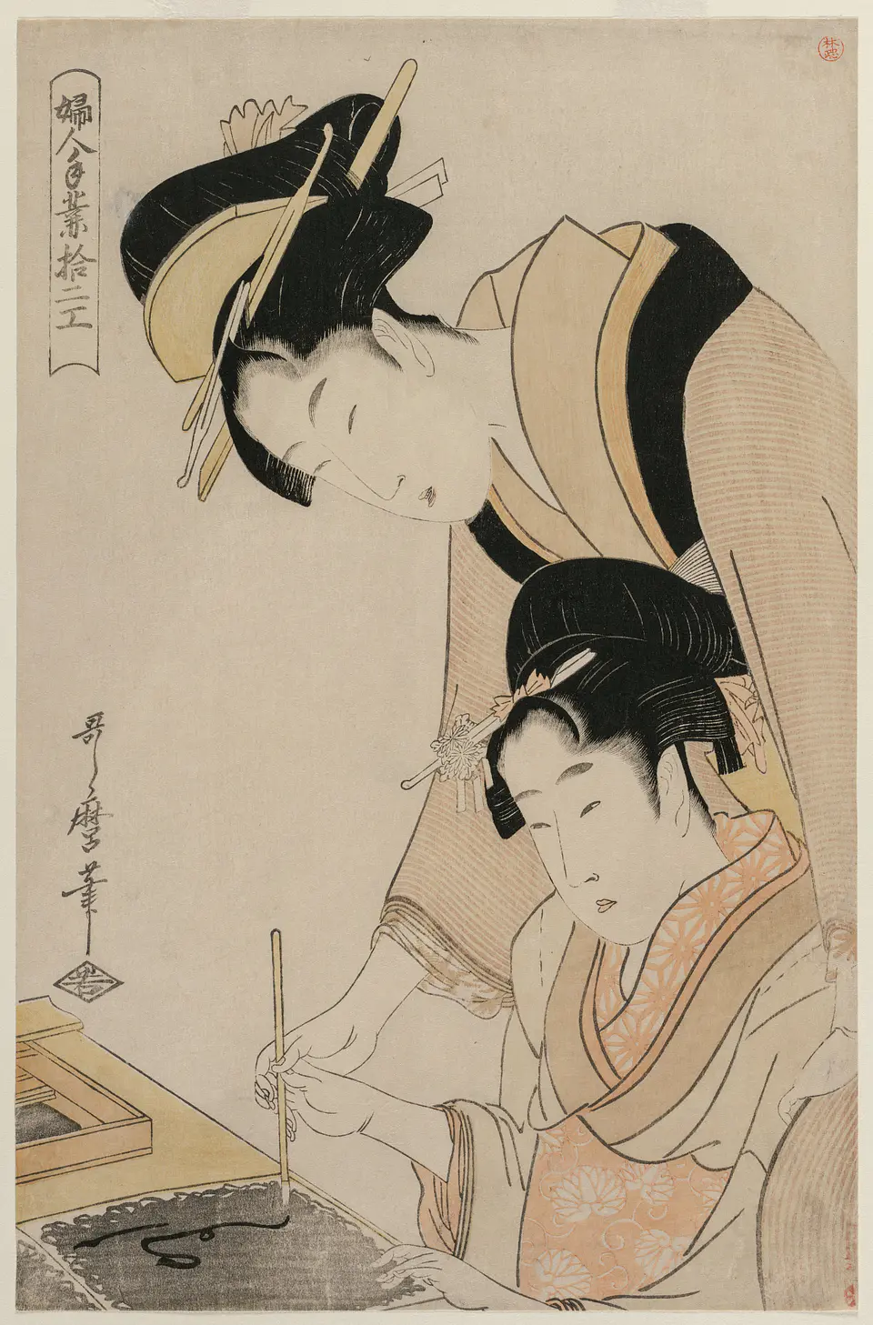 Labores de mujeres - Kitagawa Utamaro 1