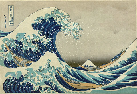 La gran ola de Kanagawa - Katsushika Hokusai