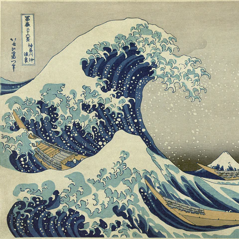 La gran ola de Kanagawa - Katsushika Hokusai