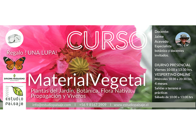 MATERIAL VEGETAL BÁSICO_Plantas del Jardín, Botánica, Flora Nativa, Propagación y Viveros