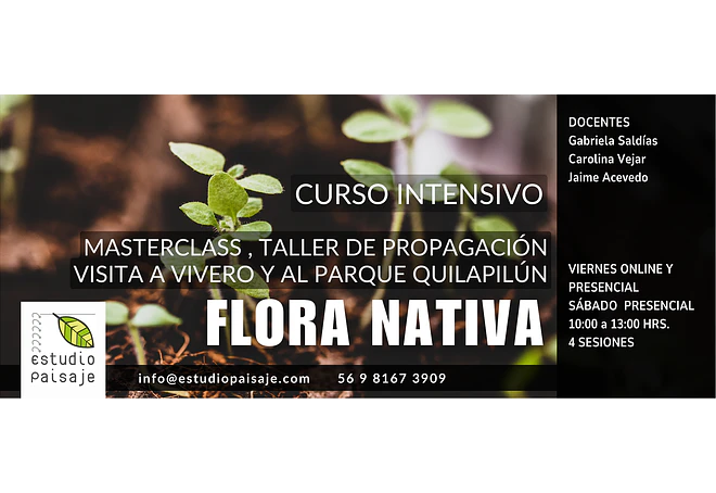 FLORA NATIVA. Masterclass, Propagación, Vivero y Salida