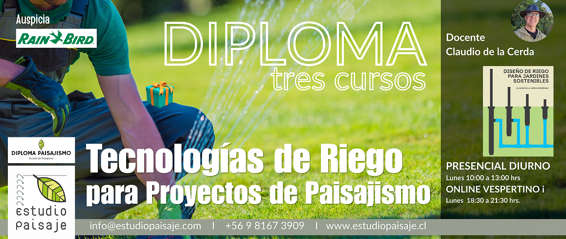Diploma Tecnologías de Riego para Proyectos de Paisajismo