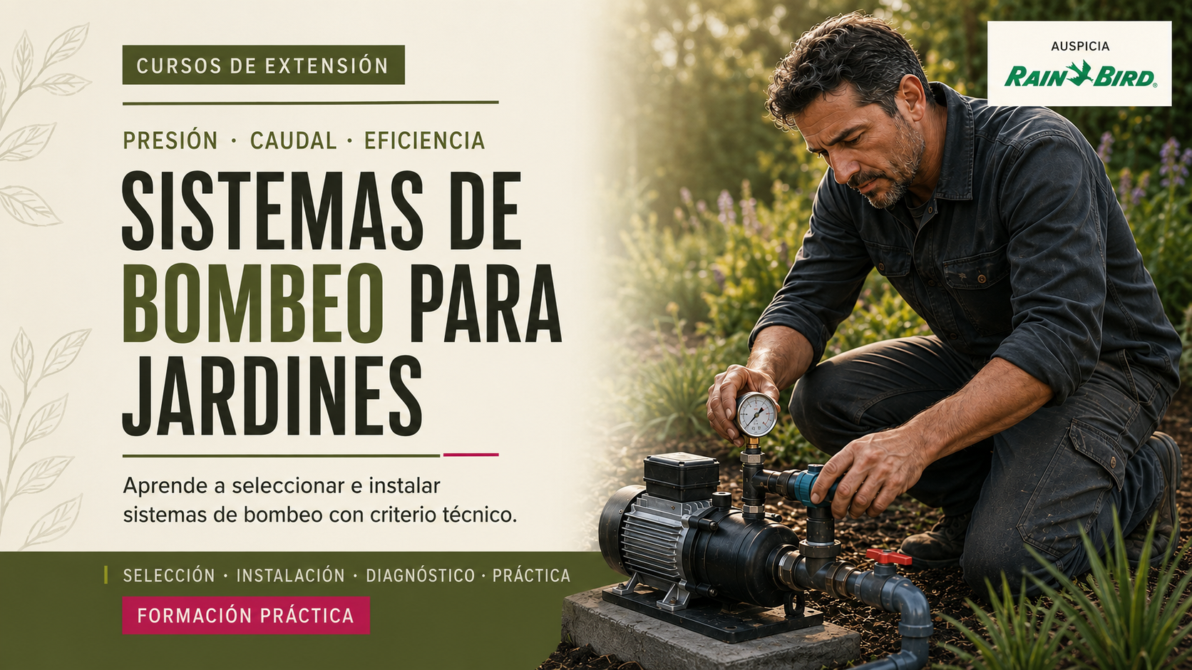 SISTEMAS DE BOMBEO PARA JARDINES