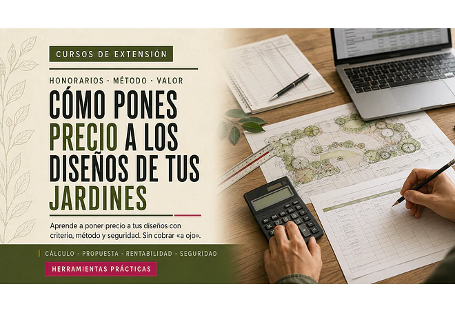 CÓMO PONES PRECIO A DE TUS DISEÑOS DE JARDINES