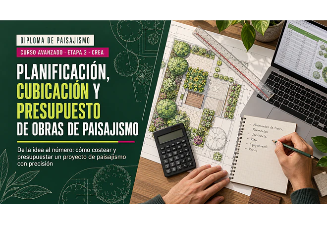 Planificación, Cubicación y Presupuesto de Obras de Paisajismo