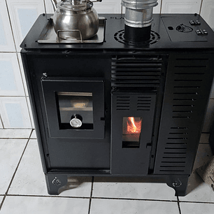 Cocina a Pellet Sureña‑ECO sin electricidad | Flameco Chile