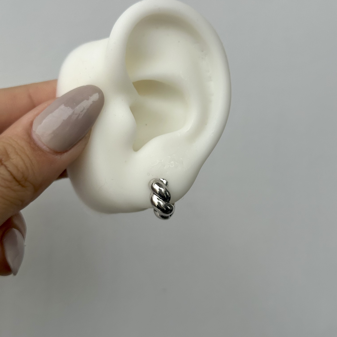 Mini croissant silver 7mm 2