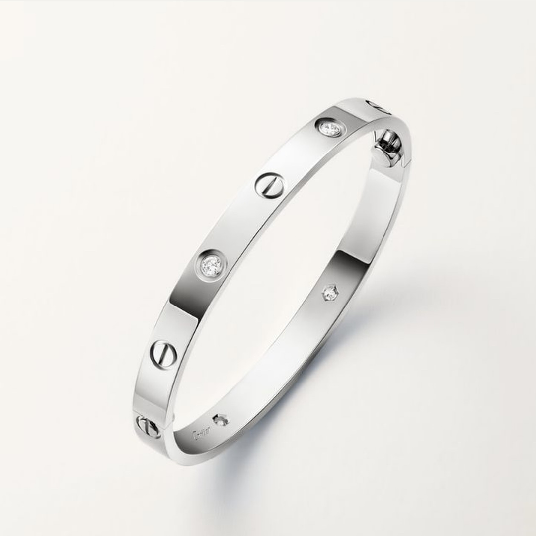 Love Cartier 4d Silver 4