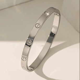 Love Cartier 4d Silver
