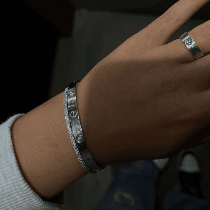 Love Cartier 4d Silver 2