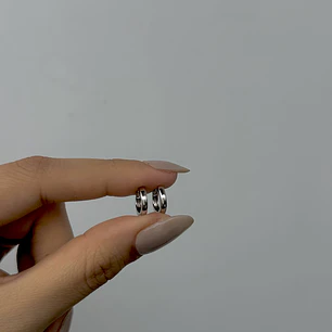 Classic hoops silver 9mm