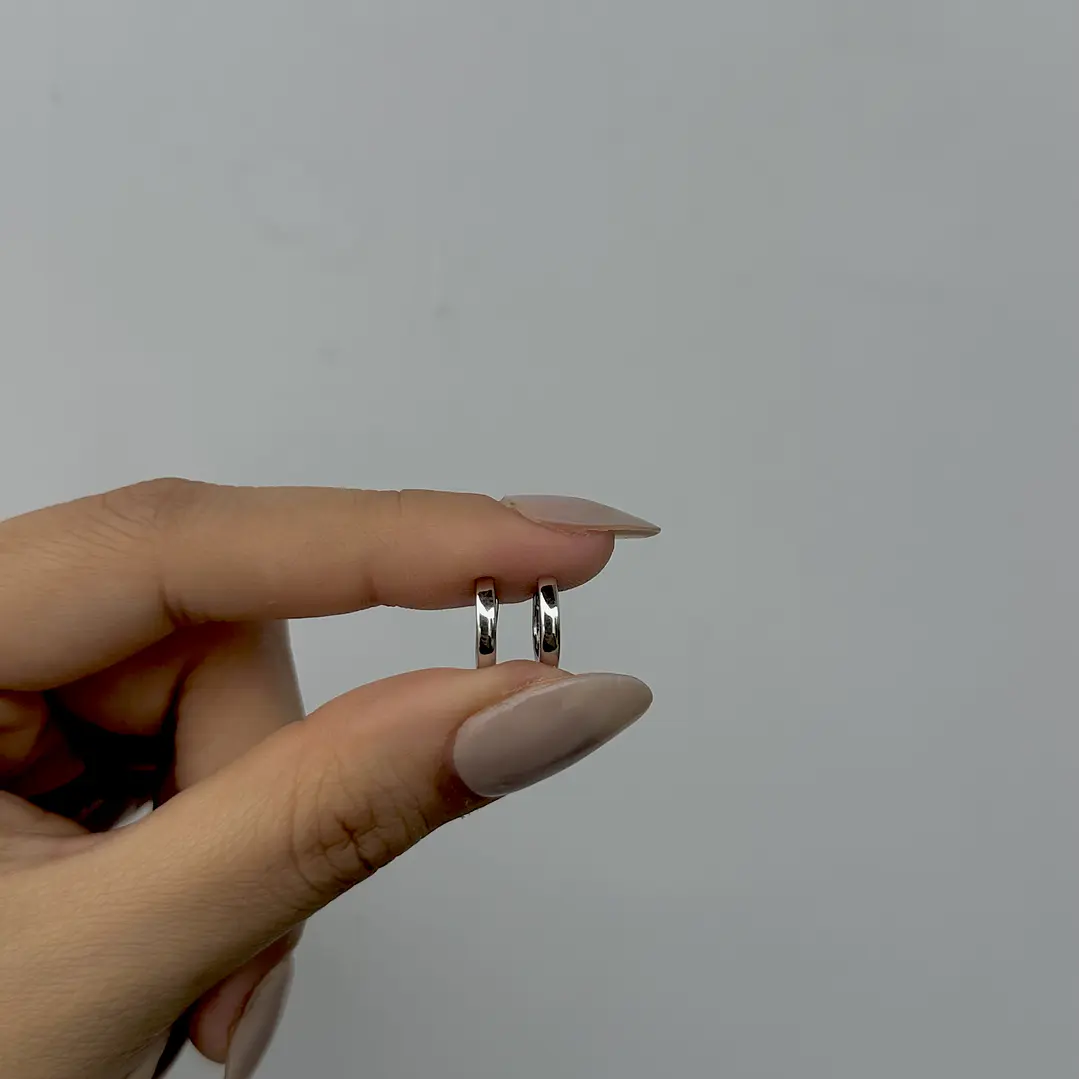 Classic hoops silver 9mm 4