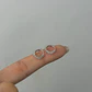 Zircon hoops Silver 9mm  - Miniatura 2