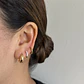 Zircon hoops Gold 9mm - Miniatura 5