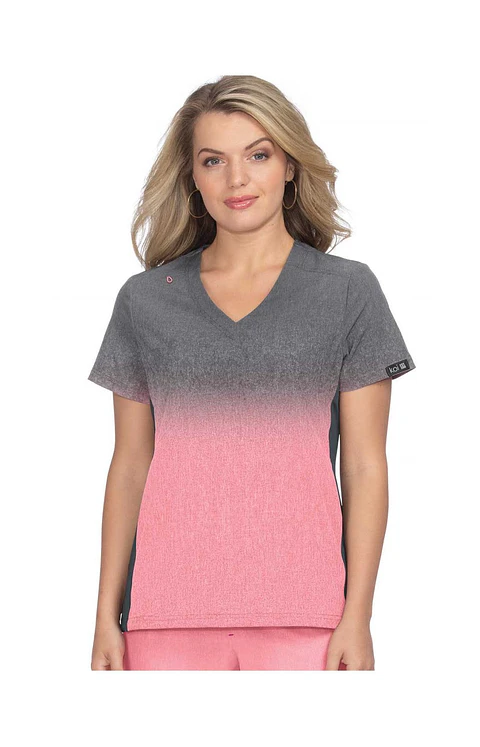 Pechera Clínica Degradé Gris Rosado Koi