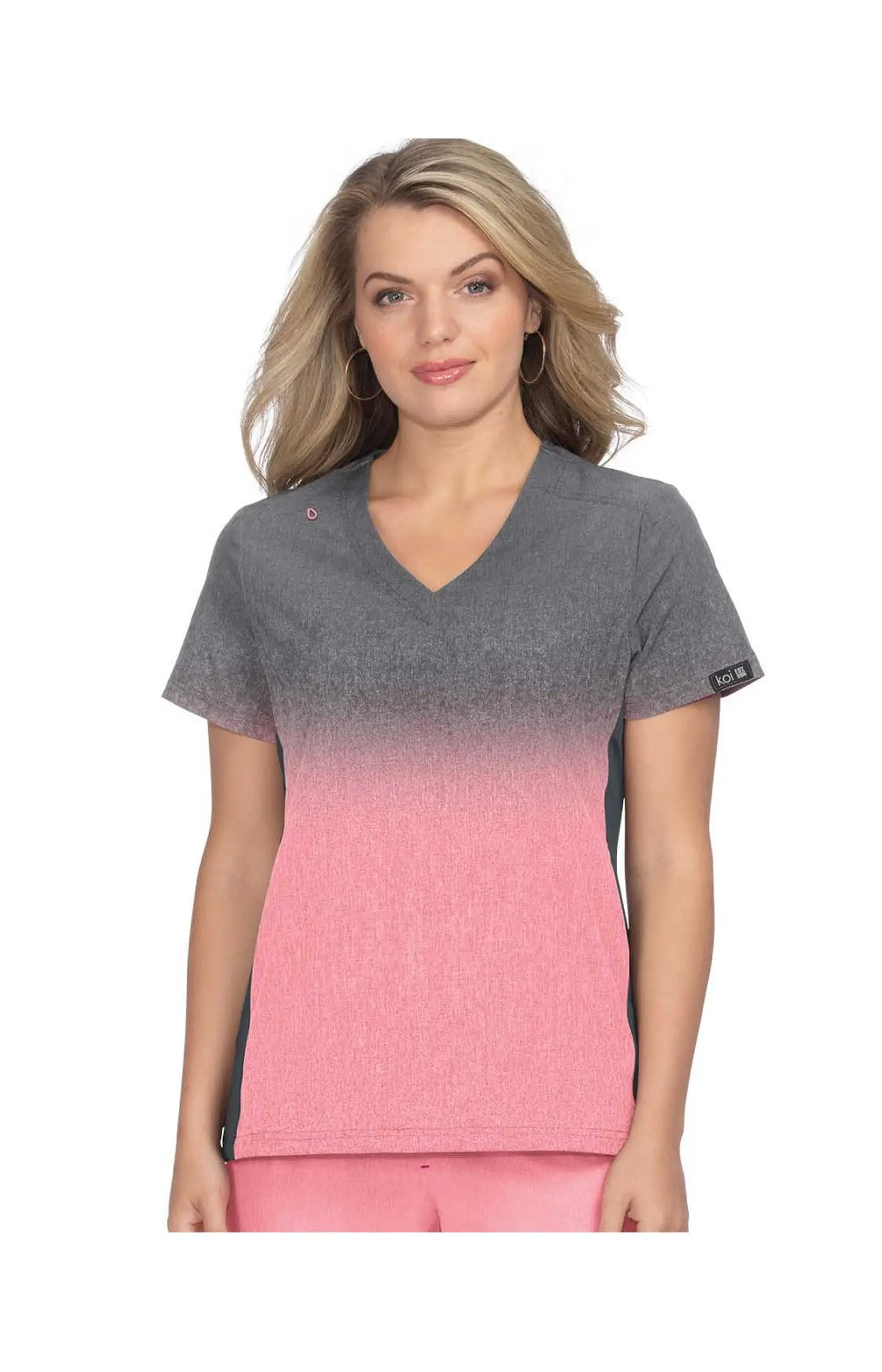Pechera Clínica Degradé Gris Rosado Koi 1