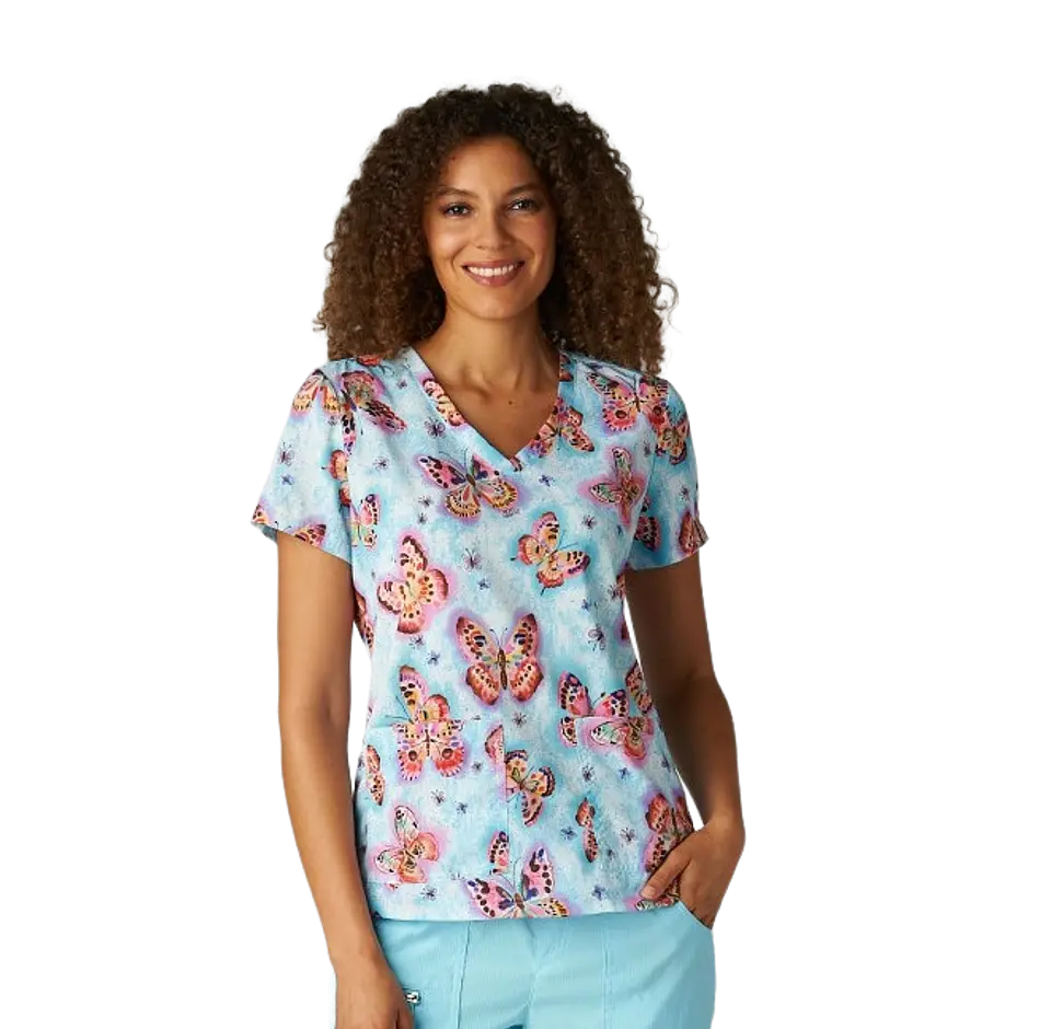 Pechera Clínica Mariposas Celeste Koi 1