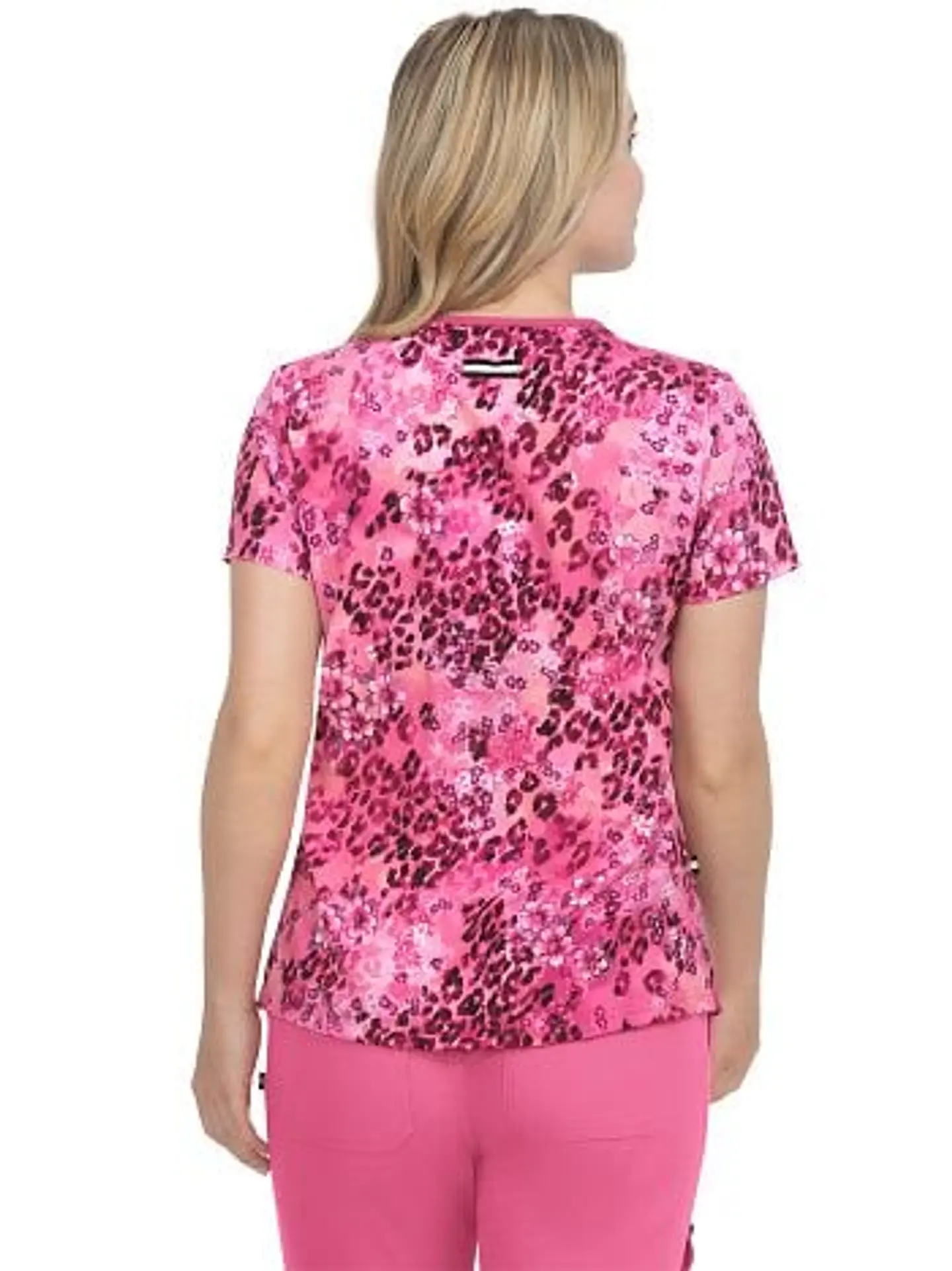 Pechera Clínica Animal Print Rosada Koi 1