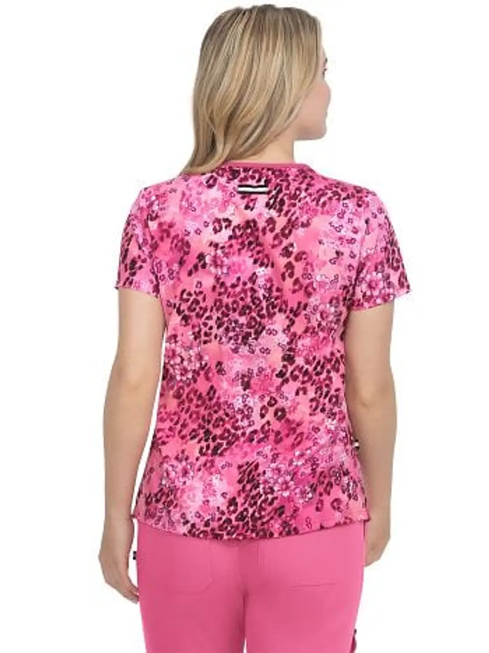 Pechera Clínica Animal Print Rosada Koi 2
