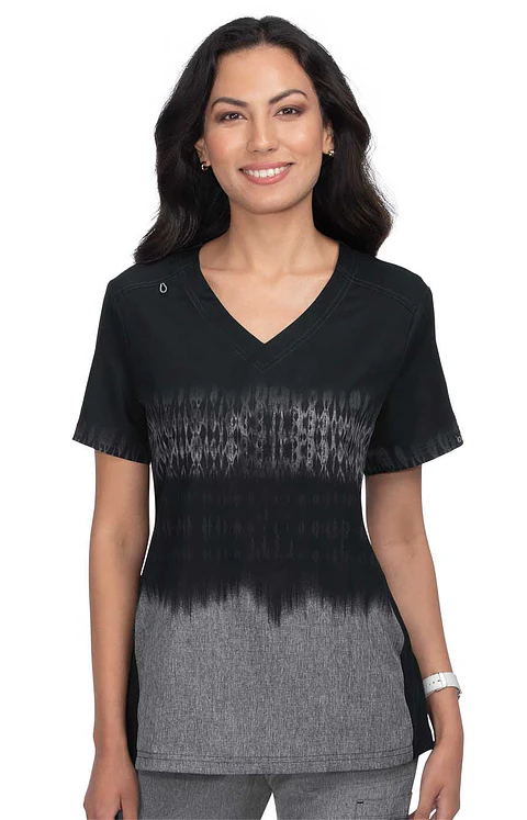 Pechera Clínica marca KOI gris con negro