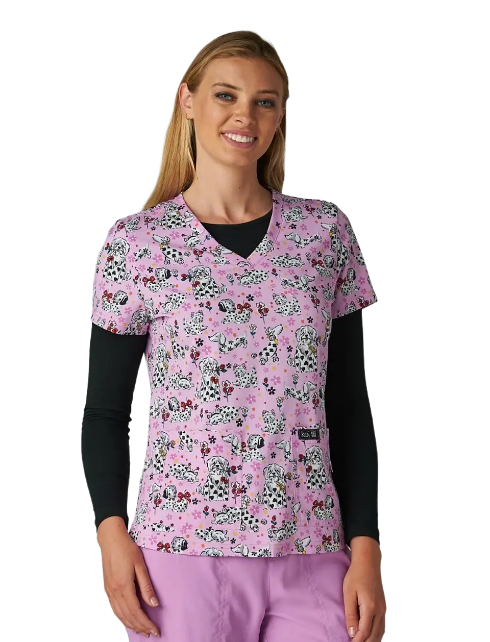 Pechera Clínica Diseño perritos marca Koi 1