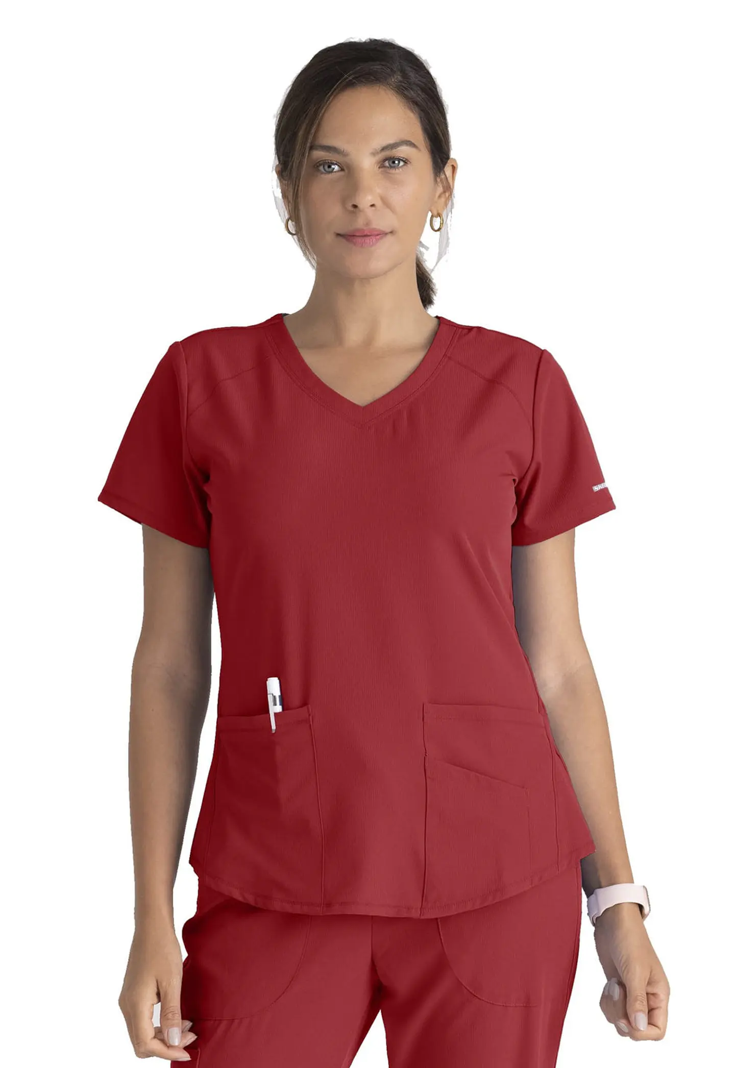 Pechera Clínica Mujer Roja Skechers 1