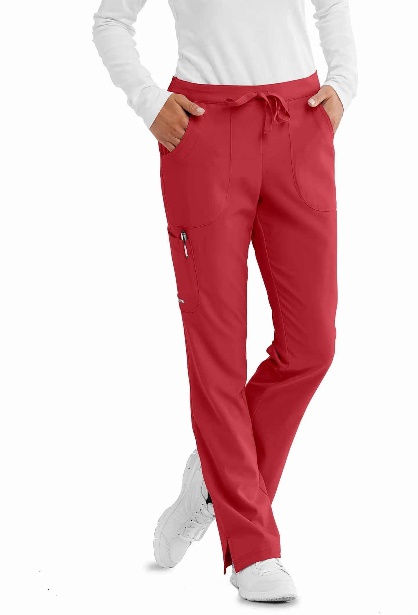 Pantalón Clínico Mujer Rojo Skechers 1