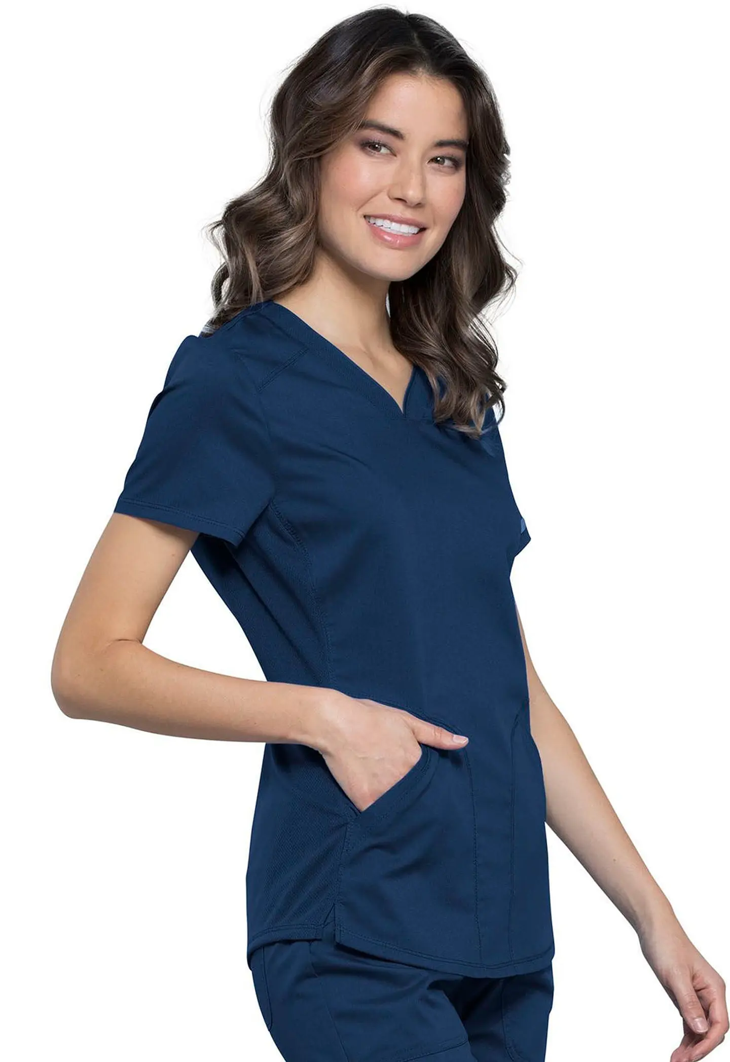 Pechera Clínica Mujer Azul Marino Cherokee 1