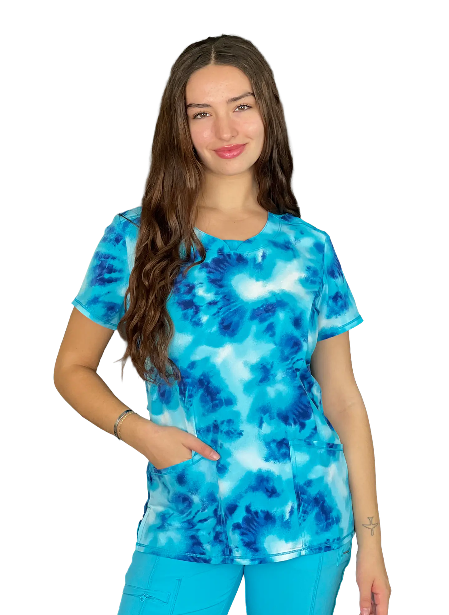 Pechera Clínica Mujer Estampada Cherokee 1