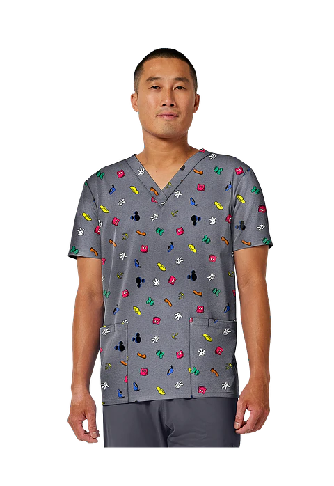 Pechera Clínica Hombre Estampada Tooniforms