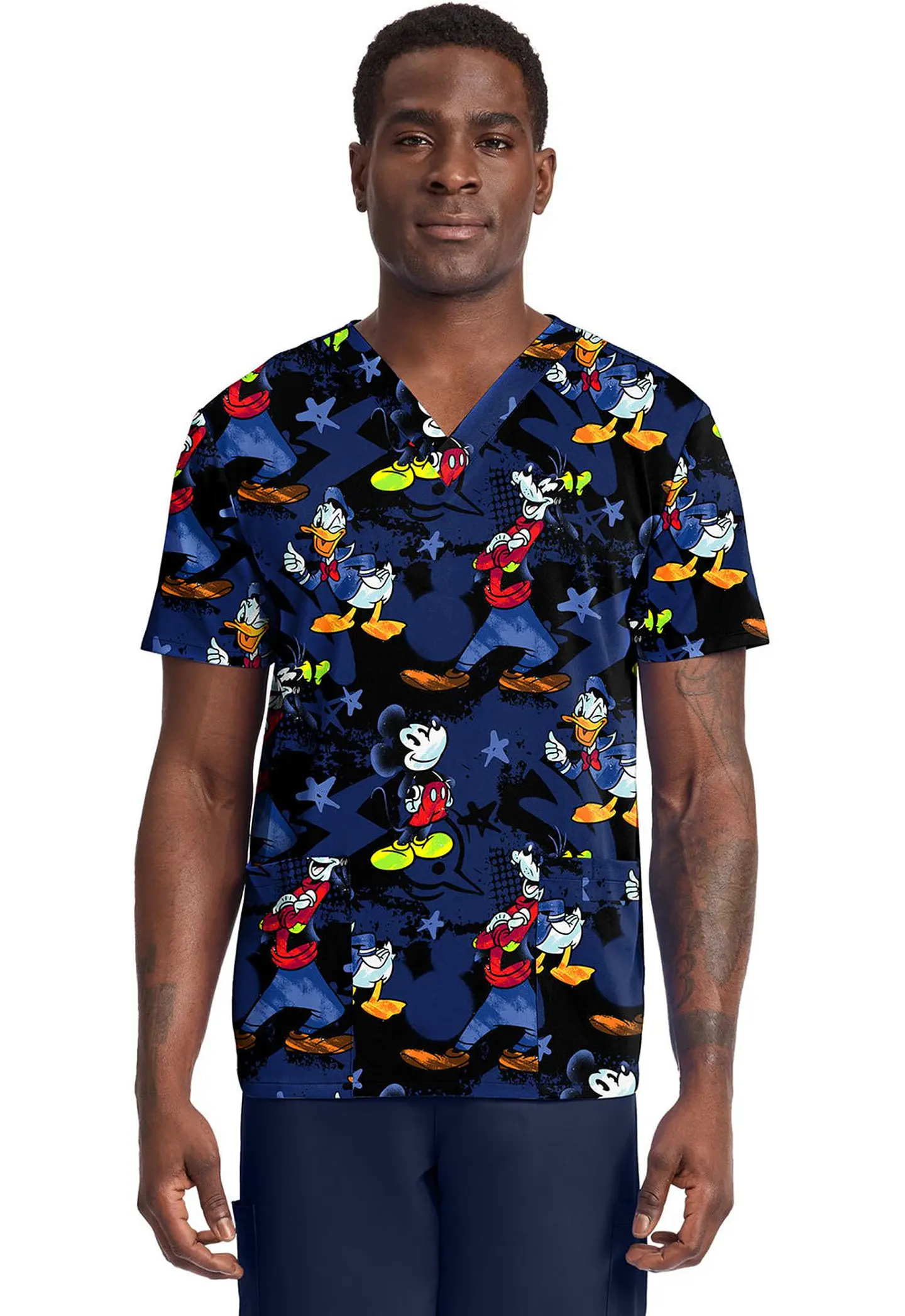 Pechera Clínica Hombre Estampada Tooniforms 1