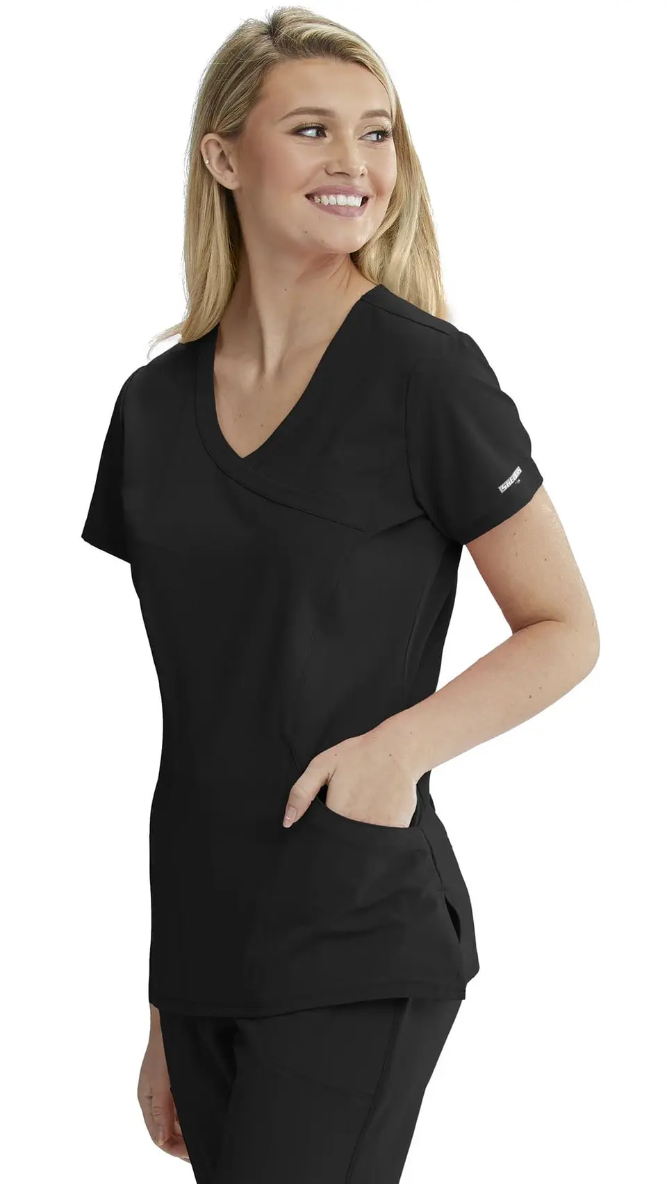 Pechera Clínica Mujer Negro Skechers 1