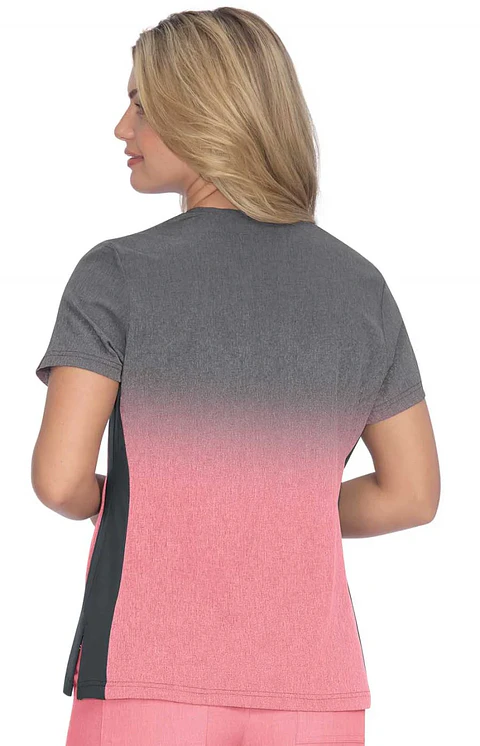 Pechera Clínica Degradé Gris Rosado Koi