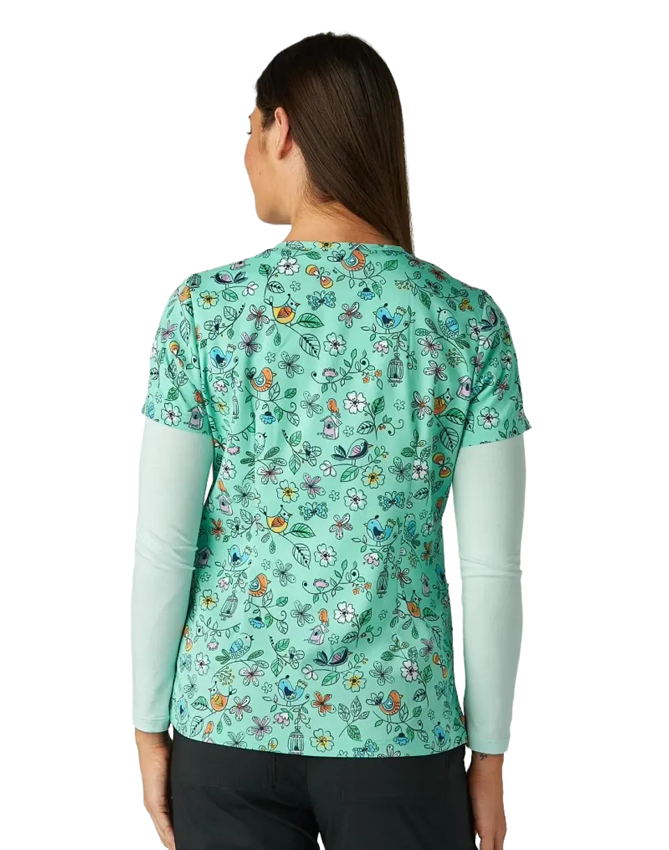 Pechera Clínica Floral Verde Koi 2