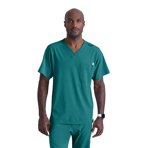 Pechera Clínica Hombre Teal Blue Skechers