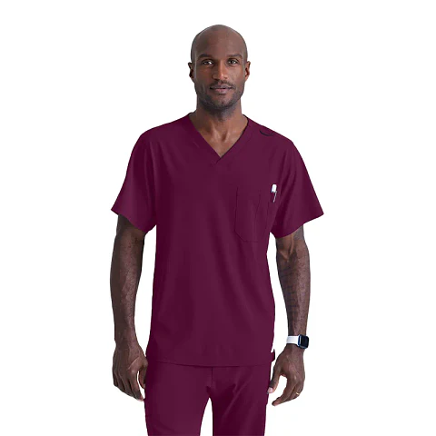 Pechera Clínica Hombre Burdeo Skechers