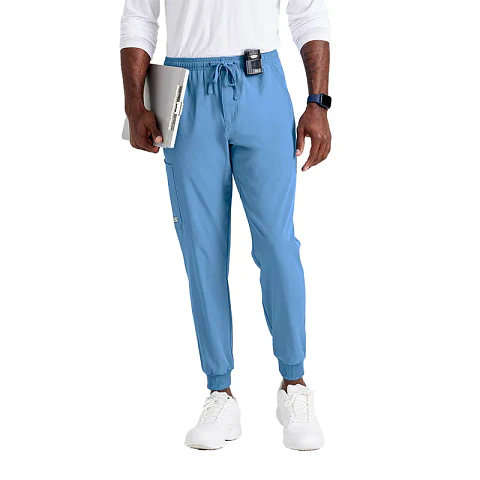 Pantalón Clínico Hombre Celeste Skechers
