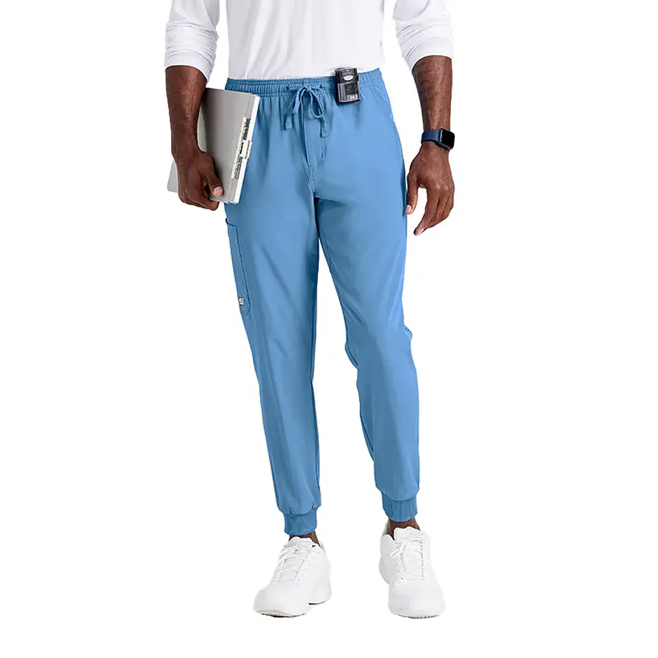 Pantalón Clínico Hombre Celeste Skechers 1