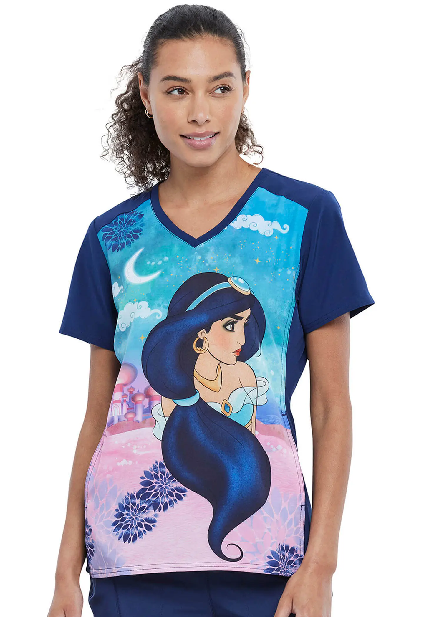 Top clínico estampado Jasmine Nights 1