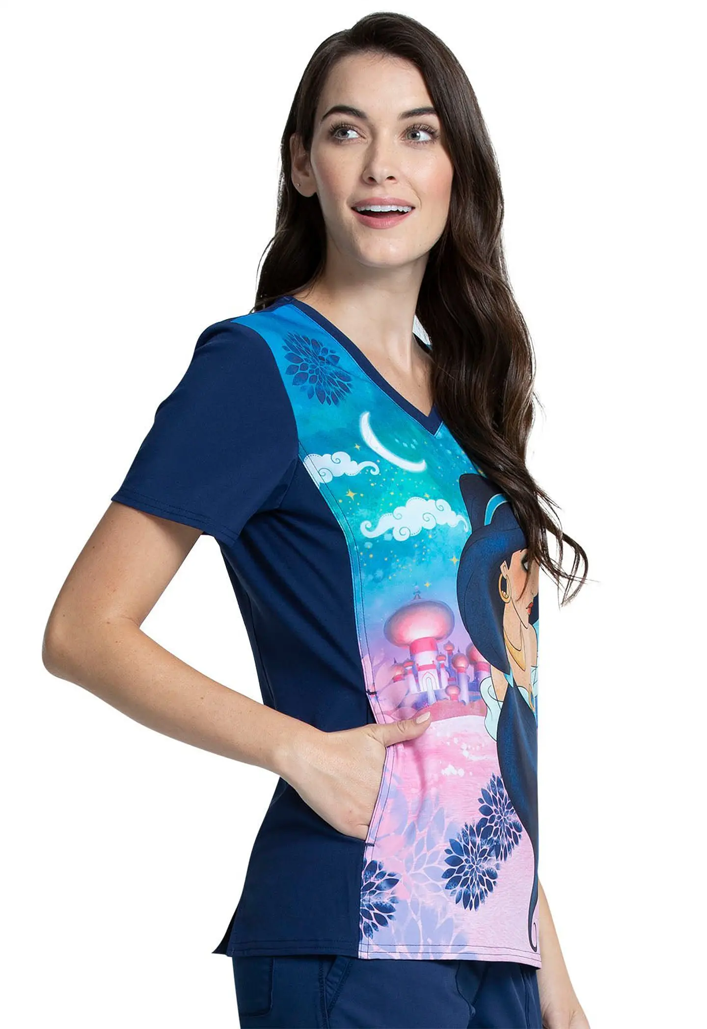 Top clínico estampado Jasmine Nights 4