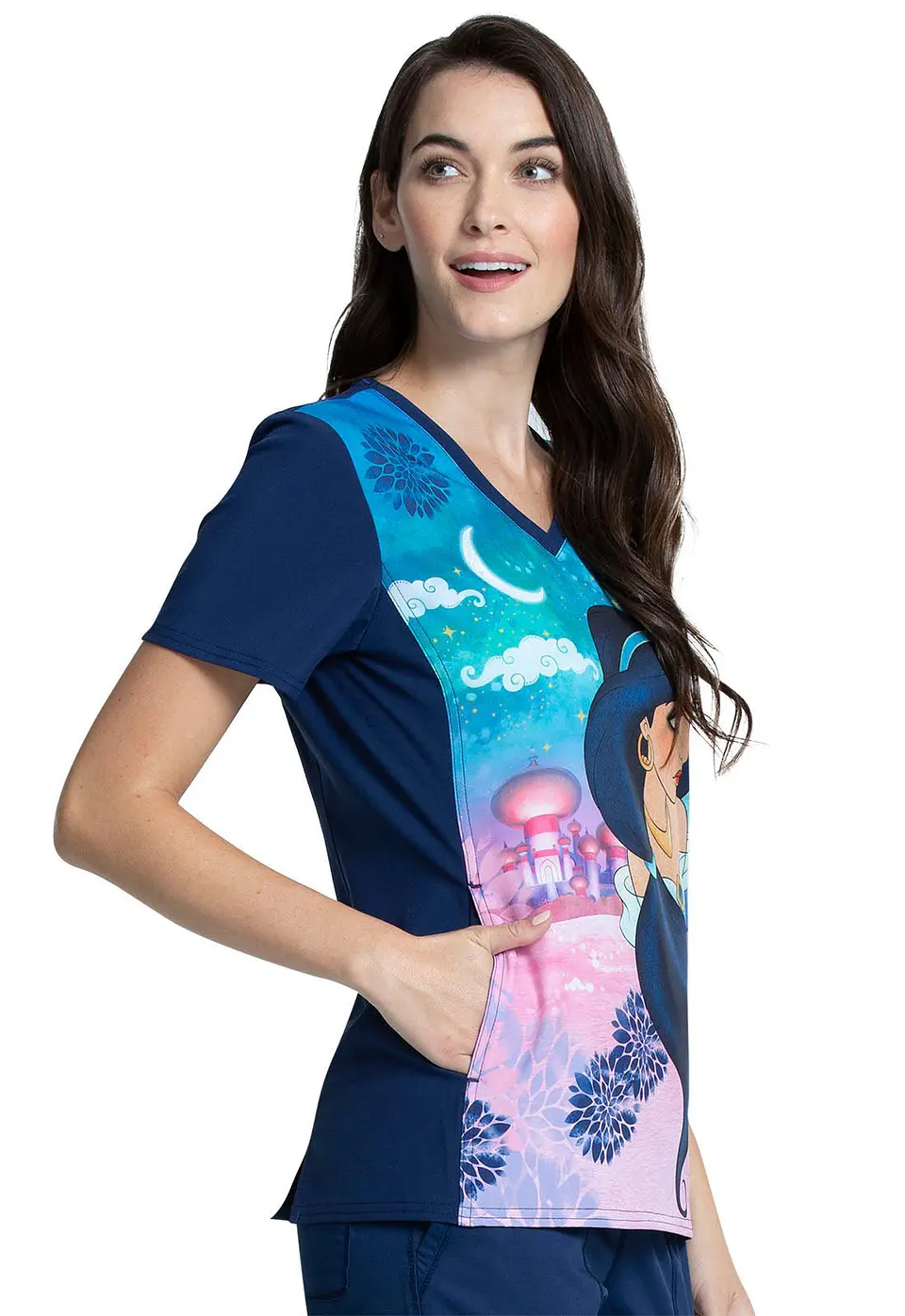 Top clínico estampado Jasmine Nights 4