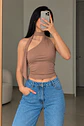 Polera con cuello tipo pañuelo - Miniatura 2
