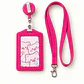 Lanyard con portacredencial y broche retráctil - Miniatura 1