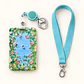 Portacredencial ilustrado con broche retráctil y lanyard - Miniatura 5