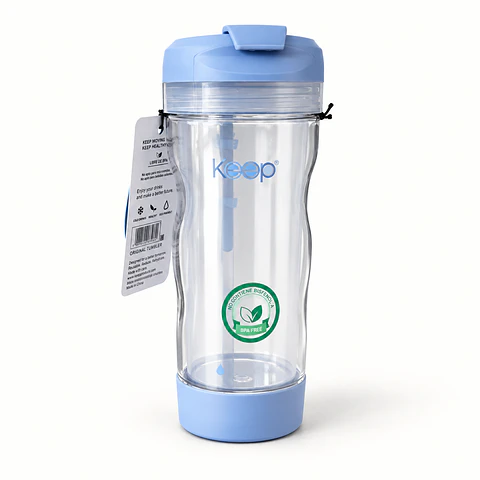 Vaso Keep con tapa y bombilla