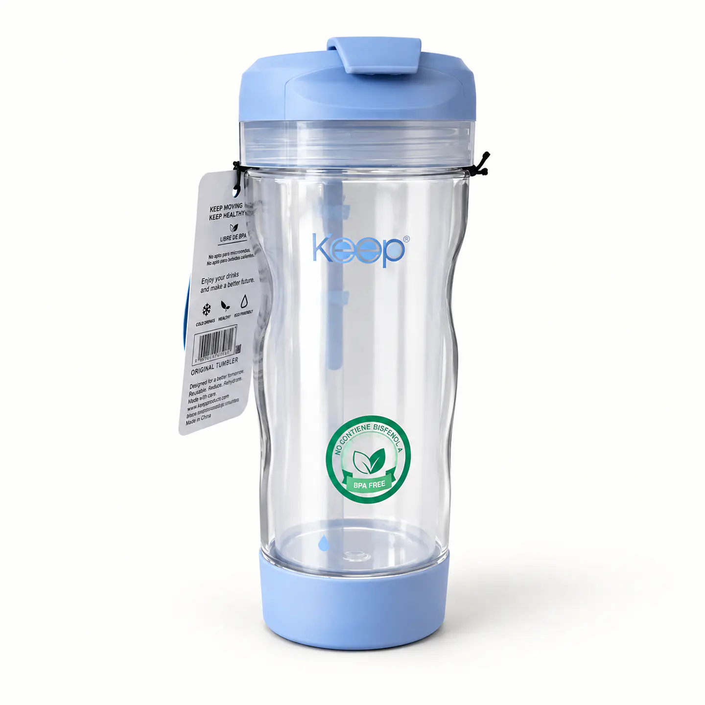 Vaso Keep con tapa y bombilla 1