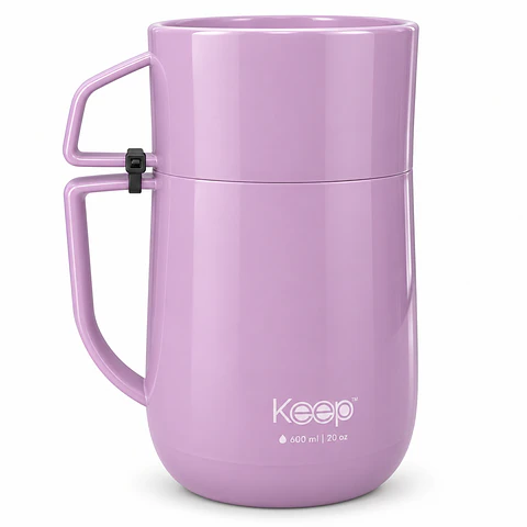 Mug Keep Morado (comida) 600 ml con asa