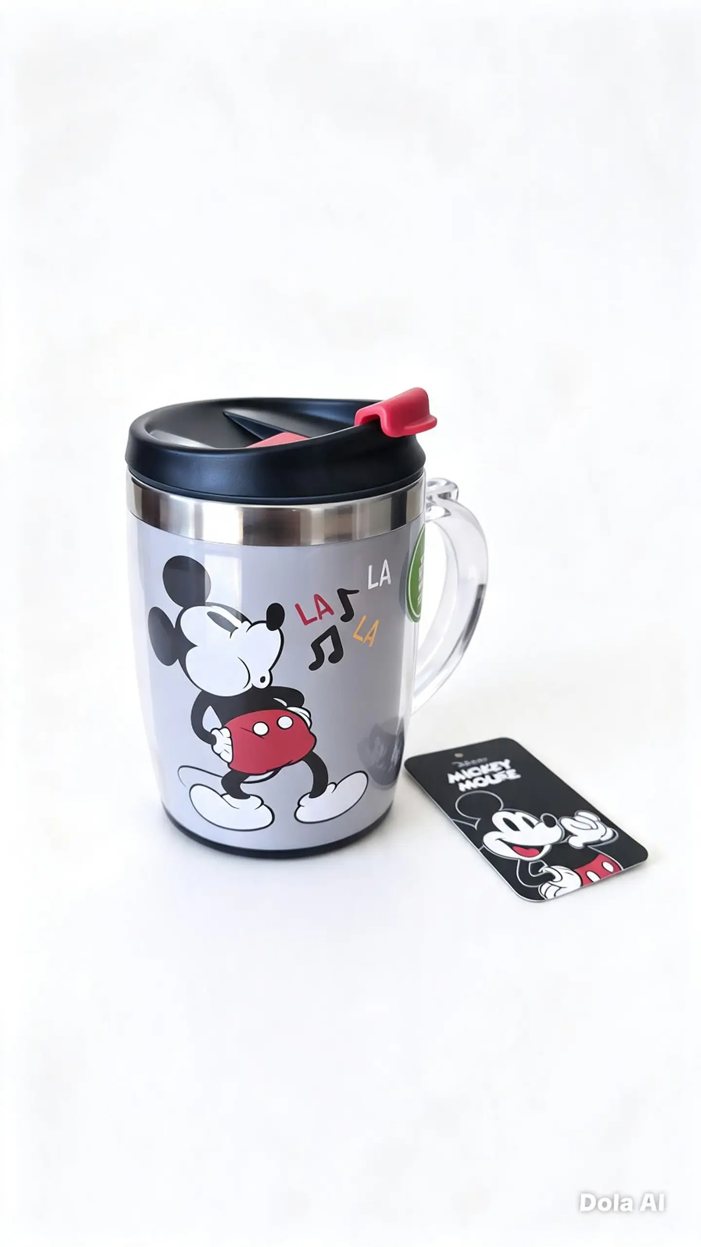 Mug Disney Mickey Mouse con tapa 1