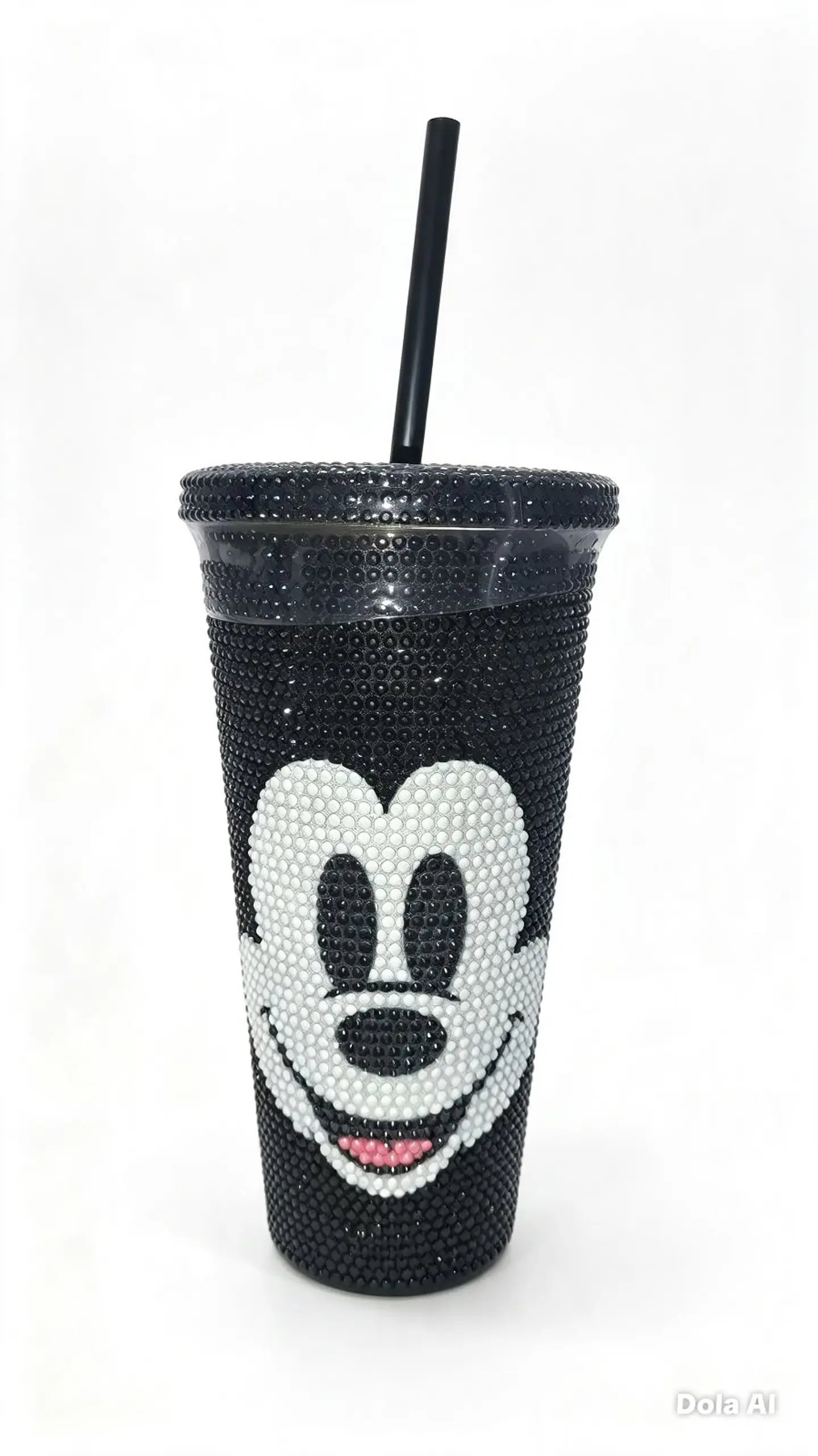 Vaso Mickey Negro con bombilla 1
